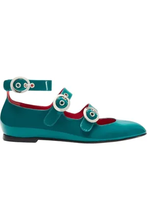 Scarosso Sko, Dame, Grøn, 39 EU, Læder, Linda II Peacock Patent Ballerinaer