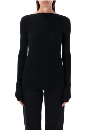 Rick Owens Strik, Dame, Sort, M, Uld, Strik AL Top