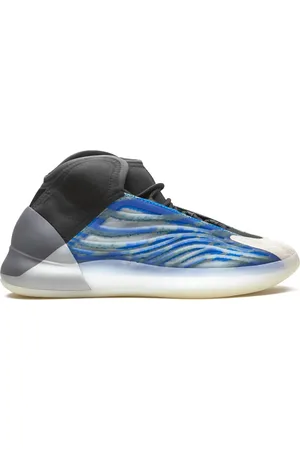 Yeezy Sko, Herre, Blå, 43 1/3 EU, Frosne Blå Sneakers med Logo