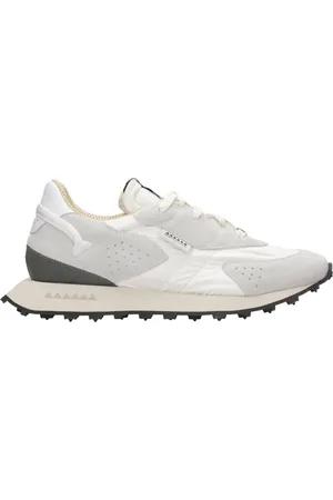 RUN OF Sko, Herre, Hvid, 45 EU, Bomuld, Hvide Sneakers