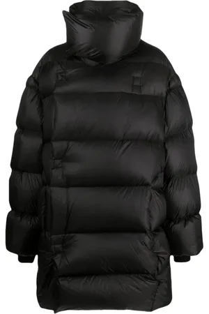 Rick Owens Frakke, Herre, Sort, L, Uld, Jumbo Poncho Drella