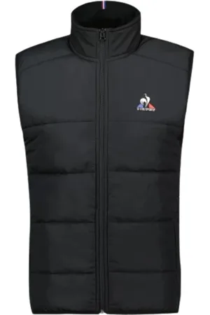 Le Coq Sportif Jakke, Herre, Sort, M, Uld, Pufferjakke Herre Stilfuld Gilet