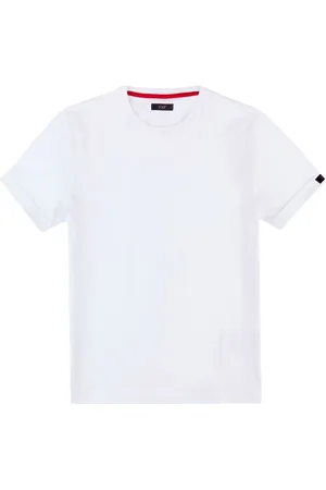 FAY Top, Herre, Hvid, XL, Bomuld, Kortærmet Basis Essentiel T-shirt