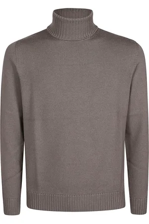 DRUMOHR Strik, Herre, Grå, L, Turtleneck Sweater
