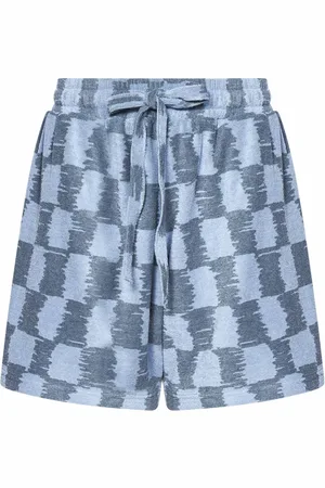 BONSAI Shorts, Herre, Blå, S, Polyester, Blåternede shorts til mænd
