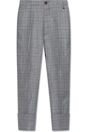 Vivienne Westwood Bukser, Herre, Grå, M, Uld, Plisserede bukser
