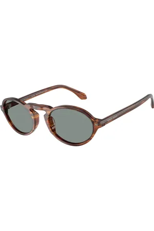 Giorgio Armani Tilbehør, Herre, Brun, 52 MM, Uld, Stilfulde solbriller Ar8219U
