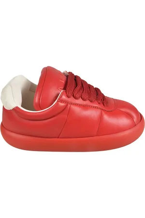 Marni Sko, Herre, Rød, 44 EU, Uld, Stilfulde Sneakers til Mænd og Kvinder