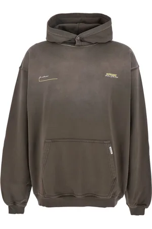 Represent Sweathshirts & Hoodies, Herre, Grøn, S, Bomuld, Club Oliven Grøn Hættetrøje med Logo