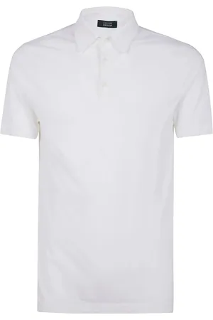 ZANONE Top, Herre, Hvid, 2XL, Klassisk Polo Skjorte