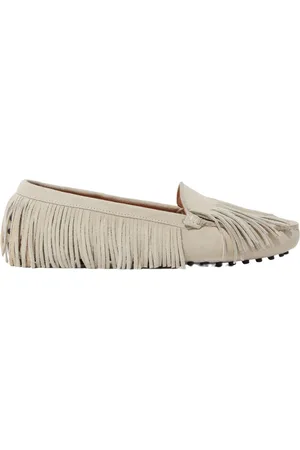 Scarosso Sko, Dame, , 39 1/2 EU, Maya Fringed Penny Driving Loafers