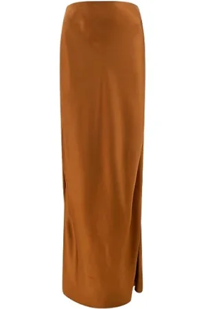 Saint Laurent Nederdel, Dame, Brun, M, Maxi Nederdel
