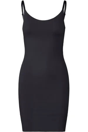 Ichi Kjole, Dame, Sort, S, Uld, Sort Slim-Fit Underkjole