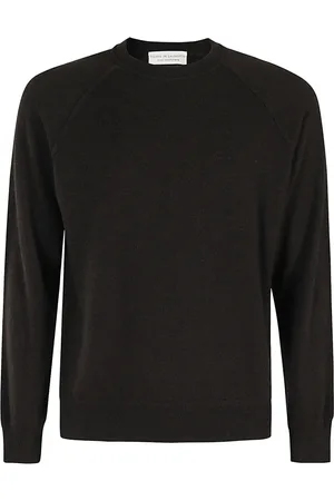 FILIPPO DE LAURENTIIS Strik, Herre, Brun, 2XL, Uld, Stilfuldt Sweatshirt Halskæde