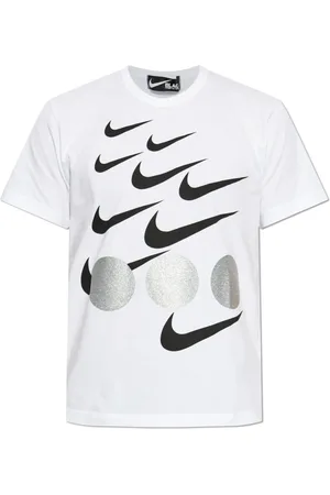 Comme des Garçons Top, unisex, Hvid, XS, Bomuld, Sort x Nike