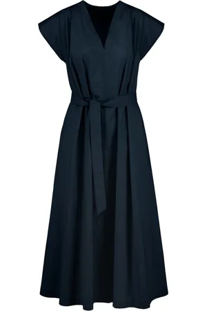 Bomboogie Kjole, Dame, Blå, M, Bomuld, Midi Dresses