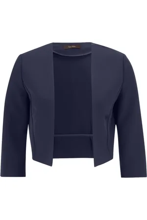 Vera Mont Jakke, Dame, Blå, 4XL, Uld, Blazers