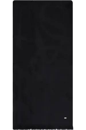 Saint Laurent Tilbehør, Dame, Sort, ONE SIZE, Uld, Sort YSL Halstørklæde