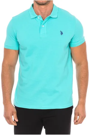 U.S. Polo Assn. Top, Herre, Blå, XL, Bomuld, Kortærmet polo