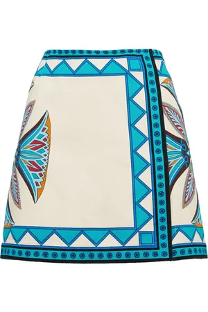 La DoubleJ Nederdel, Dame, Flerfarvet, S, Bomuld, Foulard Mini Nederdel