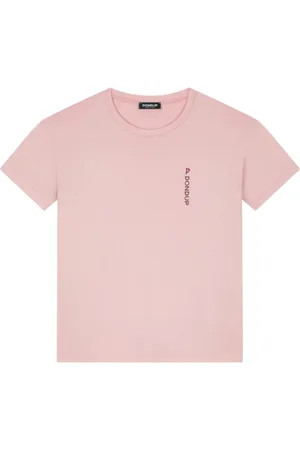 Dondup Top, Dame, Lyserød, S, Bomuld, Logo Print Bomuld T-shirt