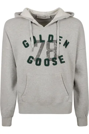 Golden Goose Sweathshirts & Hoodies, Herre, Grå, M, Bomuld, Vintage Journey Unisex Hoodie Sweater