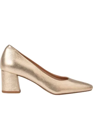 Maison Toufet Sko, Dame, Gul, 40 EU, Læder, Håndlavet Læder Pumps Oval Form