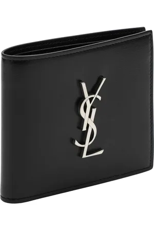 Saint Laurent Tilbehør, Herre, Sort, ONE SIZE, Læder, Cassandre East/West Wallet