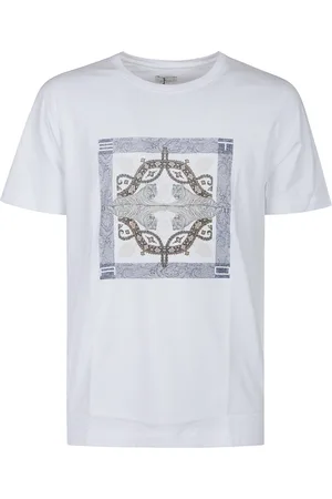 Etro Top, Herre, Hvid, L, Uld, Stilfuld Roma T-shirt til Mænd