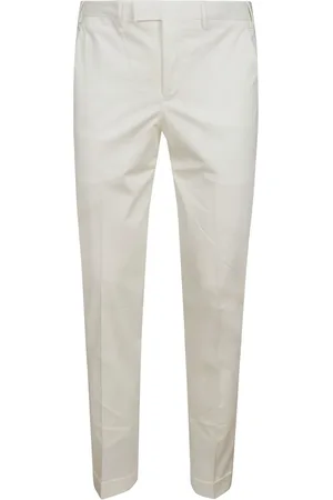 PT Torino Bukser, Herre, Hvid, 3XL, Bomuld, Slim Fit Bomuld Bukser Creme