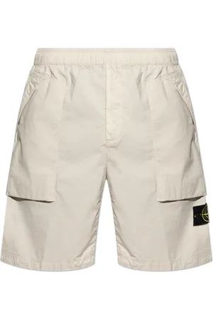 Stone Island Shorts, Herre, , W34, Bomuld, Shorts med logo patch