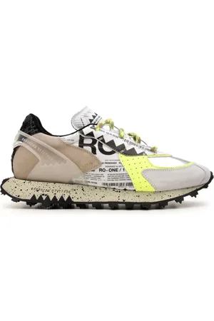 RUN OF Sko, Herre, Flerfarvet, 40 EU, Læder, Low Top Sneakers Model Ro-1 Rajy