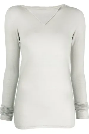 Rick Owens Strik, Dame, , L, Uld, Column Striktrøje