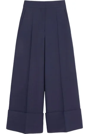 VALENTINO GARAVANI Bukser, Dame, Blå, M, Uld, Stilfulde Casual Bukser