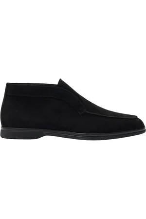 Scarosso Sko, Herre, Sort, 45 EU, Sort ruskind