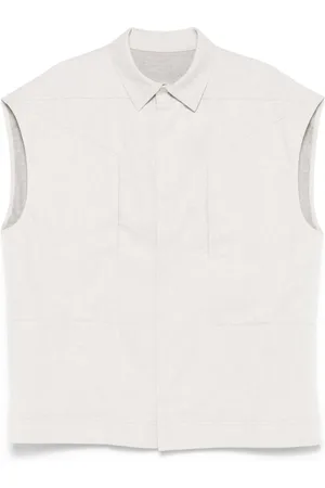 Rick Owens Jakke, Herre, , M, Bomuld, Ærmeløs jakke med lommer