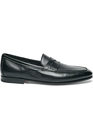 santoni Sko, Herre, Sort, 40 1/2 EU, Carlo loafer