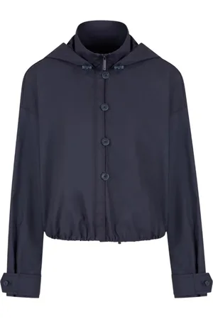 Emporio Armani Jakke, Dame, Grå, M, Bomuld, 3i1 hættetrøje med aftagelig vest