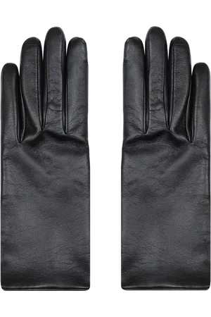 Saint Laurent Tilbehør, Dame, Sort, 7 1/2 IN, Uld, Handsker