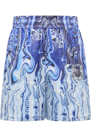 Carlo Colucci Badetøj, Herre, Blå, XS, Kunstneriske Strik Shorts