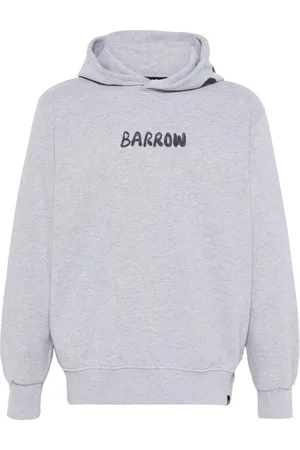 BARROW Sweathshirts & Hoodies, Herre, Grå, XL, Bomuld, Lys Grå Melange Hoodie