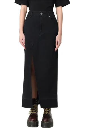 Pinko Nederdel, Dame, Sort, 2XS, Denim, Denim Nederdel med Cairo Stil