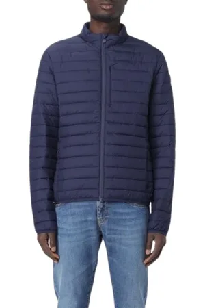 save the duck Jakke, Herre, Blå, 3XL, Uld, Blå Puffer Jakke