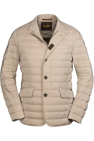 MOORER Jakke, Herre, , 4XL, Læder, Klassisk Dunjakke