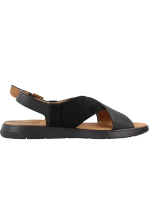 Geox Sko, Dame, Sort, 40 EU, Behagelige flade sandaler til kvinder