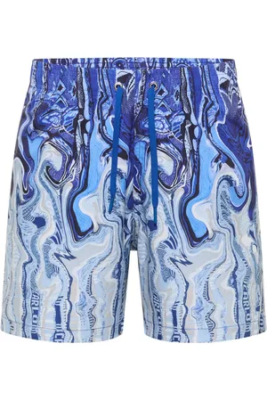 Carlo Colucci Badetøj, Herre, Flerfarvet, 3XL, Uld, Sporty Swim Shorts - Fusion Eiberger