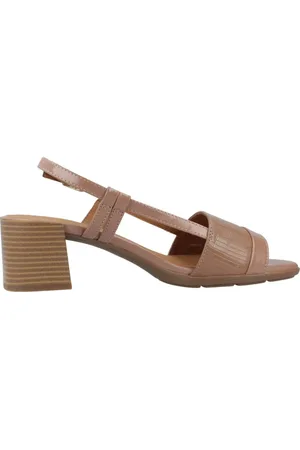 Geox Sko, Dame, Brun, 37 EU, Elegante højhælede sandaler