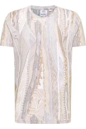 Carlo Colucci Top, Herre, , L, Strikprint Egon T-shirt