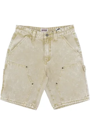 Guess Shorts, Herre, , W32, Bomuld, Tømrerstil Hvid Korte Jeans
