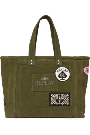Replay Taske, Dame, Grøn, ONE SIZE, Canvas Lavato Tote Bag